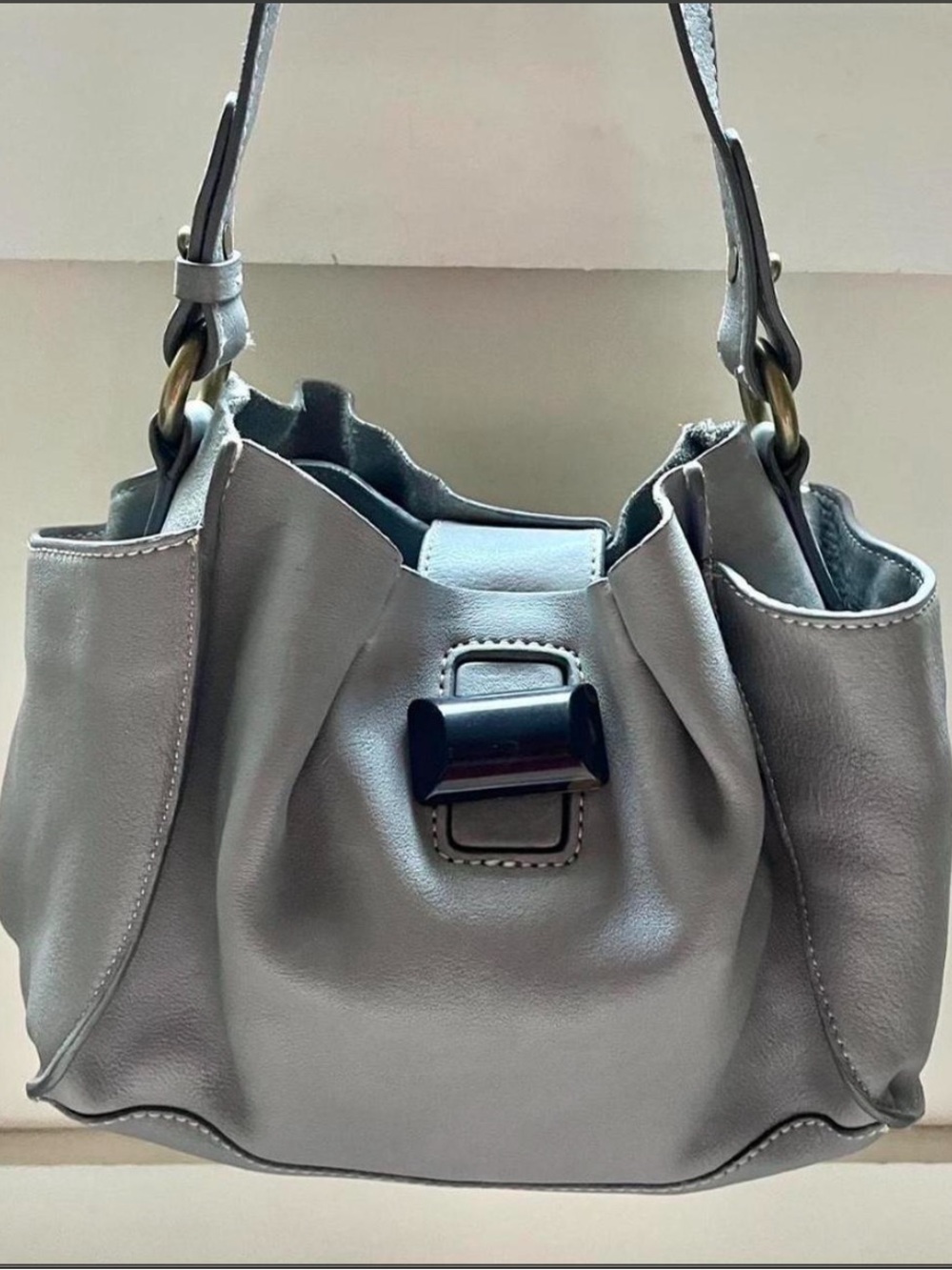J.Crew vintage gray shoulder bag